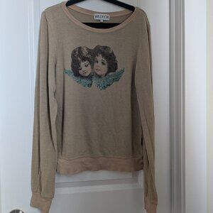 Wildfox Angel Cherub Baggy Beach Jumper Size Small (S)